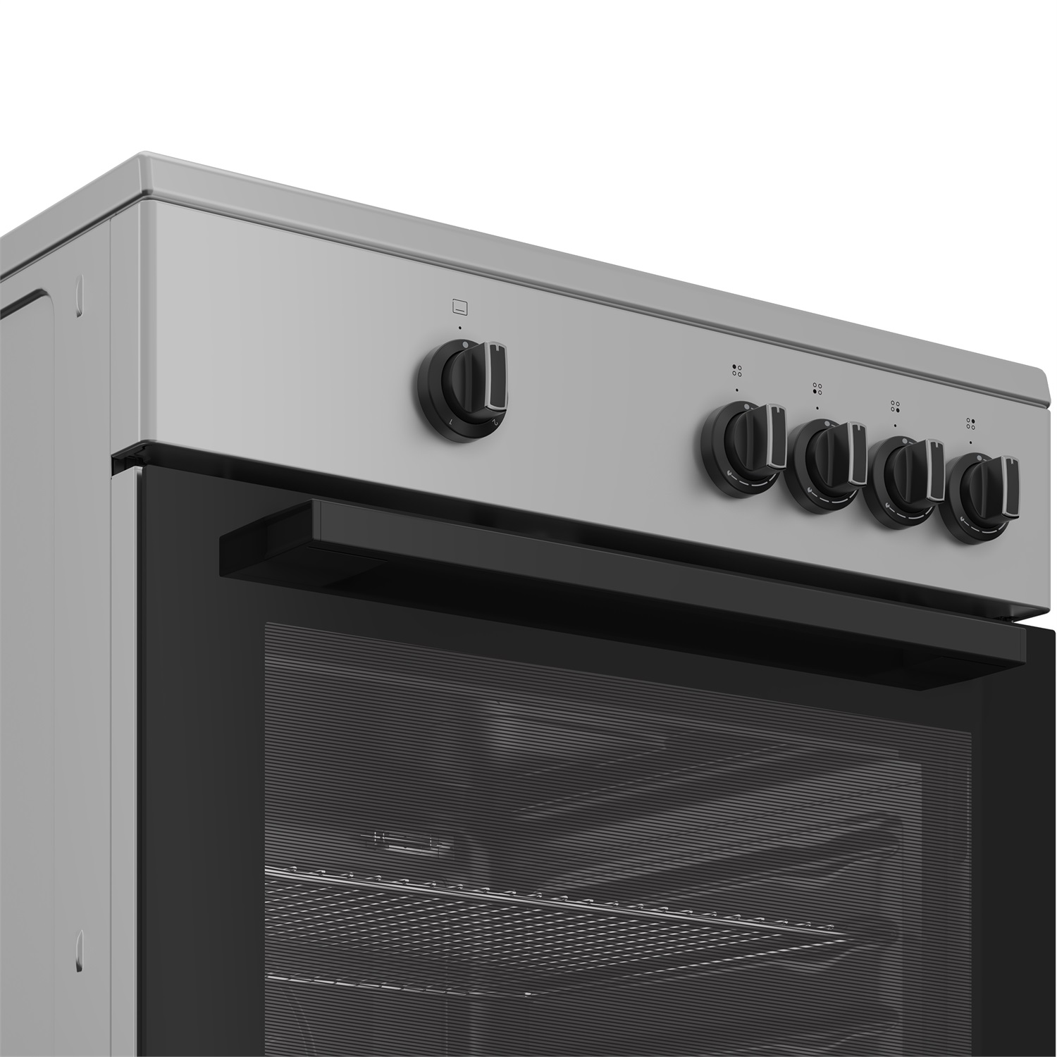 Indesit I6GGKMS Cucina a Gas 60cm, 4 Fuochi, Forno 64L, A , Acciaio Inox con Funzioni Click&Clean e Steam&Clean