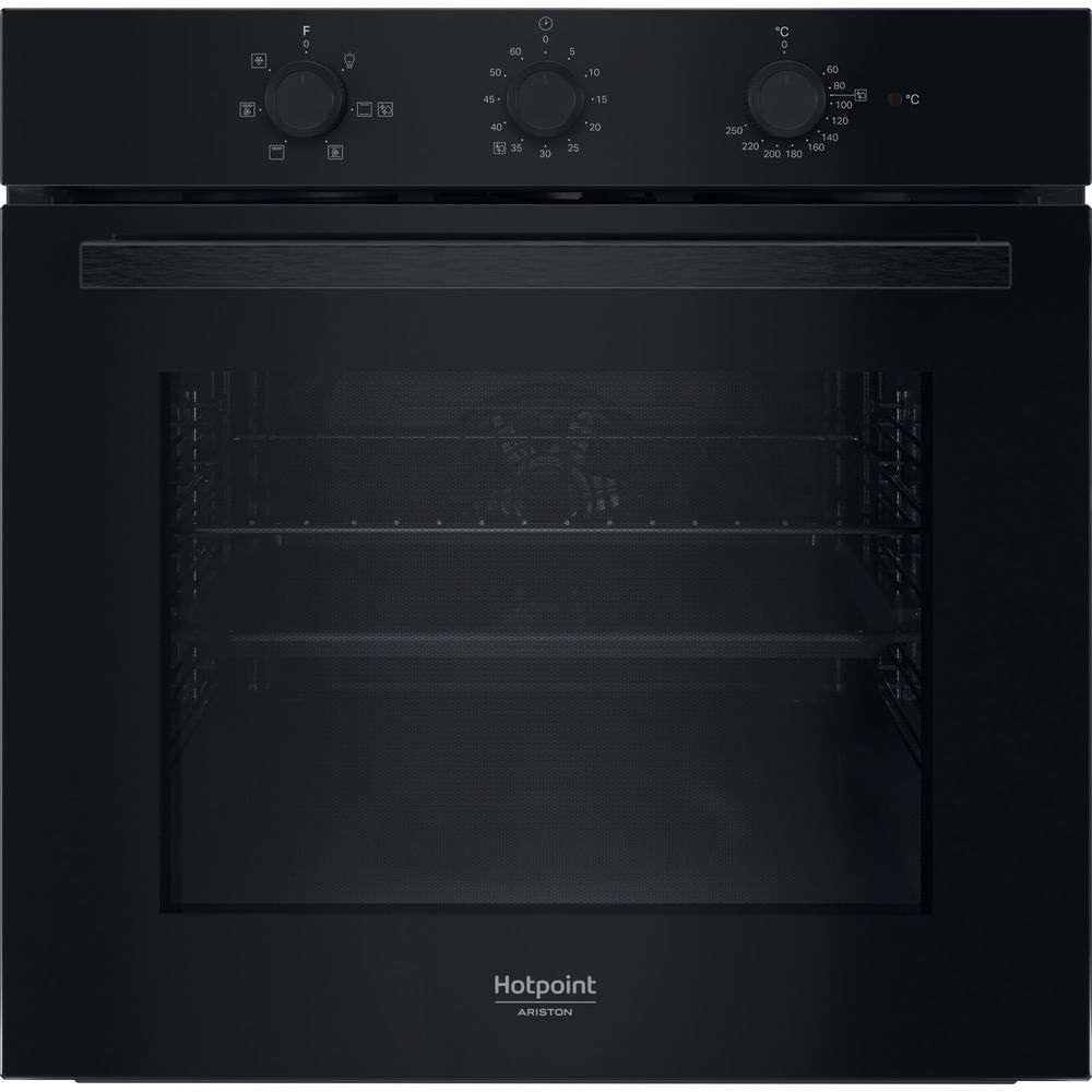 Hotpoint Ariston Forno Elettrico da Incasso Ventilato Multifunzione con Grill 71 Litri 60 cm Classe A Colore Nero - HAO 435H B