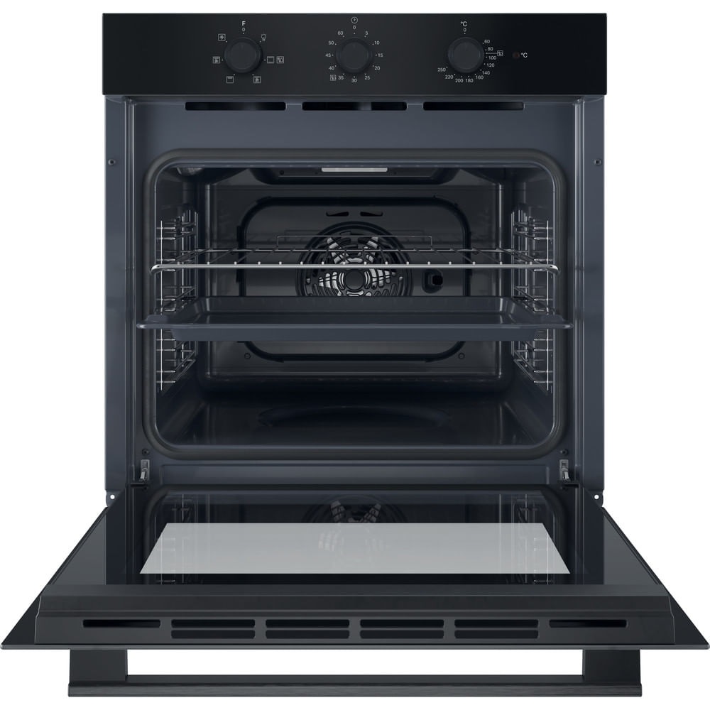 Hotpoint Ariston Forno Elettrico da Incasso Ventilato Multifunzione con Grill 71 Litri 60 cm Classe A Colore Nero - HAO 435H B