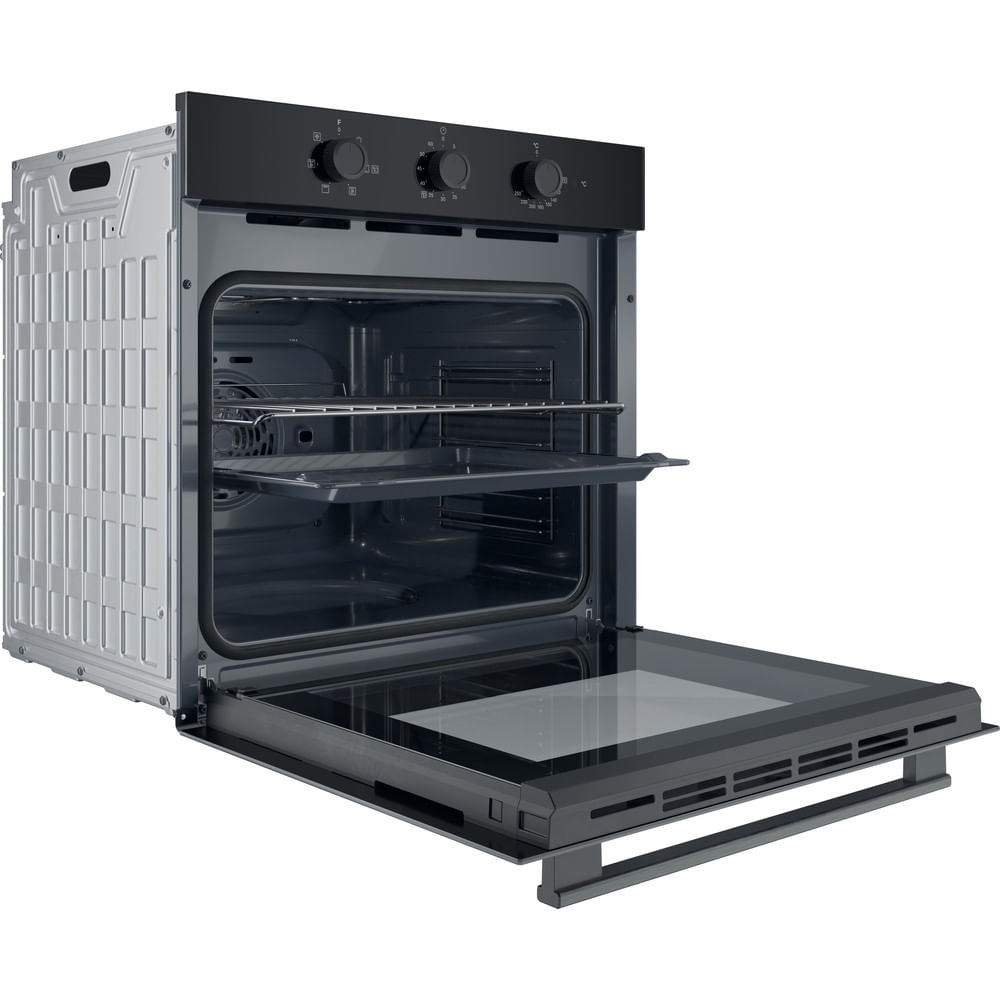 Hotpoint Ariston Forno Elettrico da Incasso Ventilato Multifunzione con Grill 71 Litri 60 cm Classe A Colore Nero - HAO 435H B