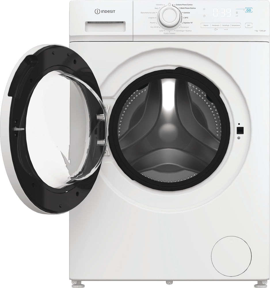 Indesit IMA 762 MY TIME IT Lavatrice Slim 7 Kg Classe A Caricamento Frontale 1200 Giri/min Inverter Vapore Bianco