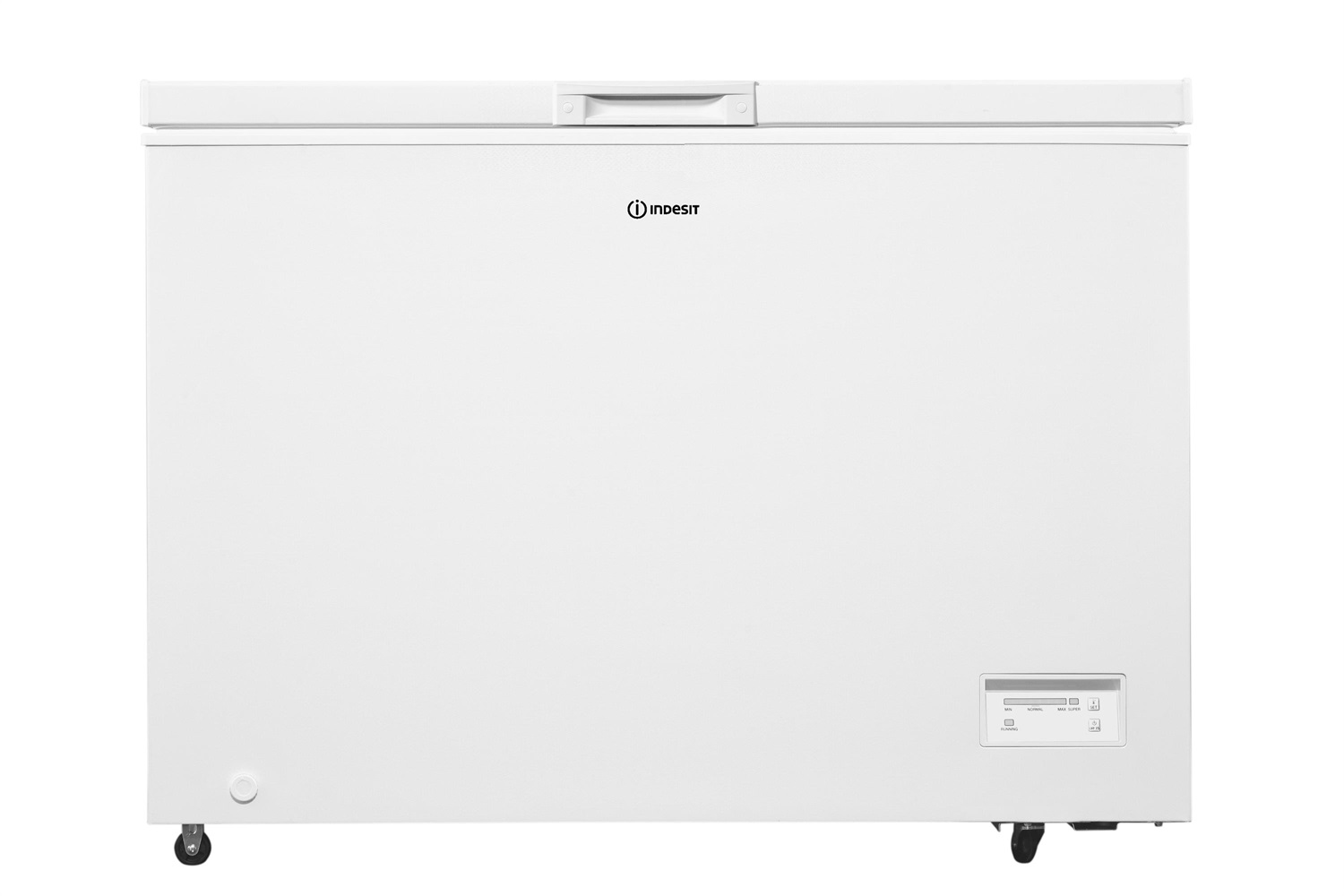Indesit INCF 3084 E Congelatore a Pozzo 308 L Bianco con Motore Inverter e 2 Cestini