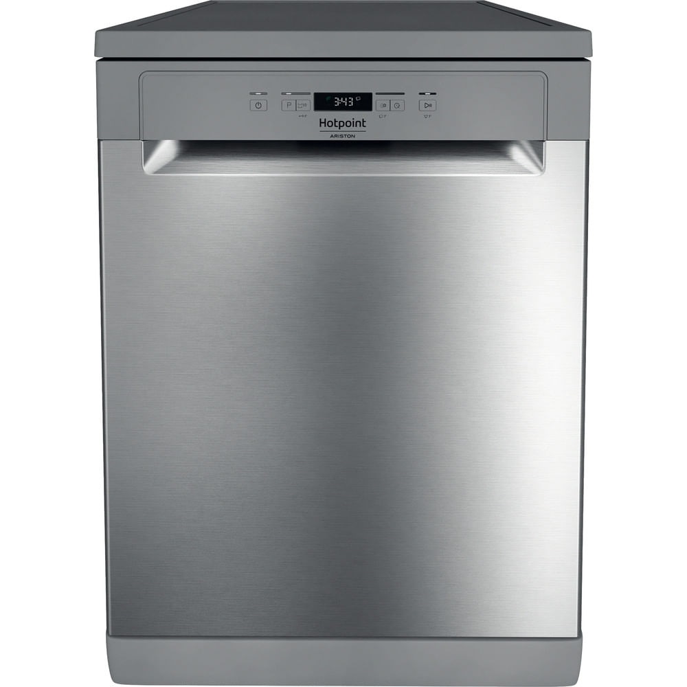 Hotpoint Ariston Lavastoviglie Libera Installazione HA2FFD14BX in Acciaio Inox, 60 cm, Grande Capacità
