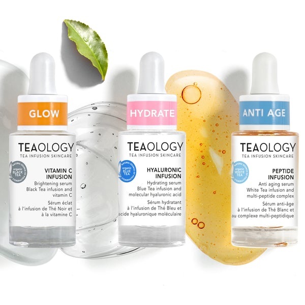 TEAOLOGY Hyaluronic Infusion Siero Idratante Intensivo 15 ml con Acido Ialuronico Molecolare e Infuso di Tè Blu Bio