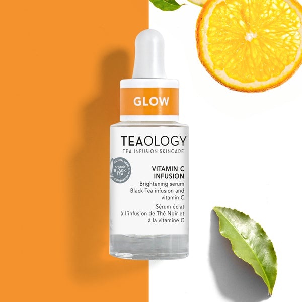Teaology Vitamin C Infusion Siero Illuminante 15 ml - Infuso di Tè Nero Bio e Vitamina C per una pelle radiosa