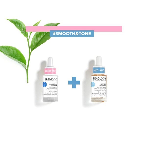 Teaology Peptide Infusion Siero per Viso Antietà 15 ml con Tè Bianco Bio e Complesso Multipeptidico