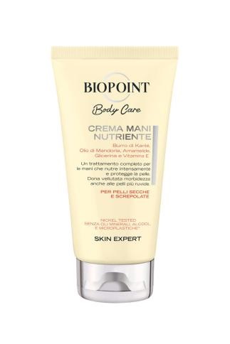 Biopoint Crema Mani Nutriente 75 ml - Trattamento Idratante con Burro di Karité e Olio di Mandorla