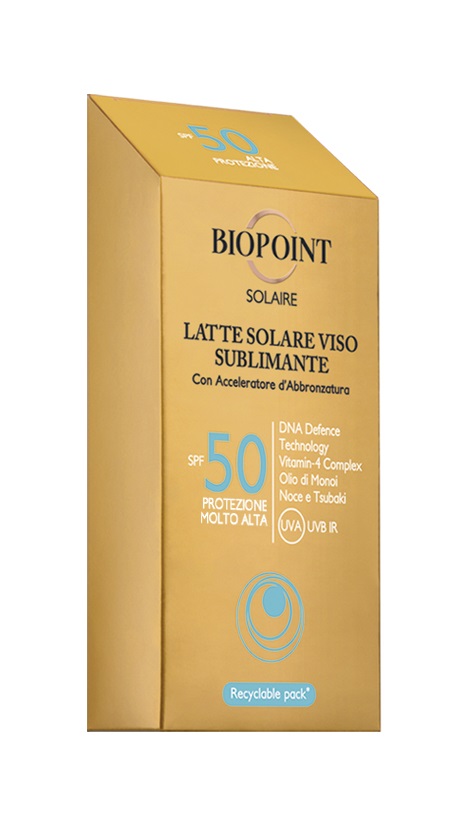 Biopoint Latte Corpo Sublimante SPF50 200ml - Protezione Solare con DNA Defence Technology, Texture Cremosa e Assorbimento Veloce
