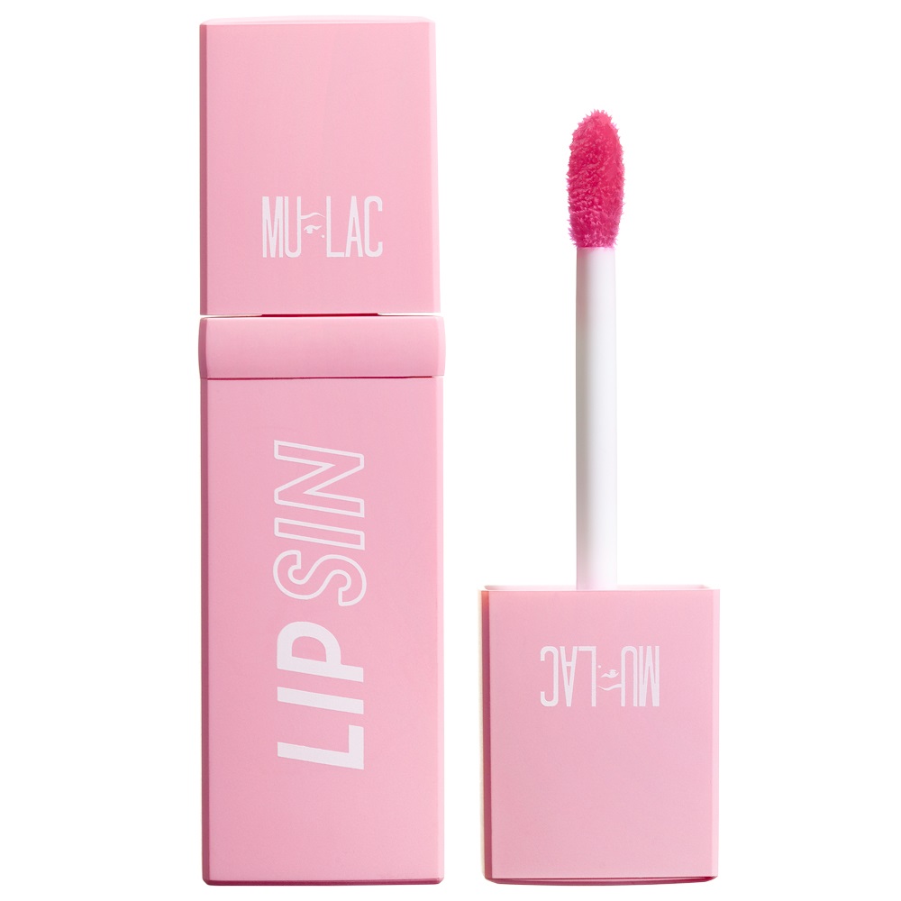 Mulac Cosmetics Lip Sin 01 Paloma - Tinta Labbra Opaca Fucsia Intenso, Vegan, 4 ml
