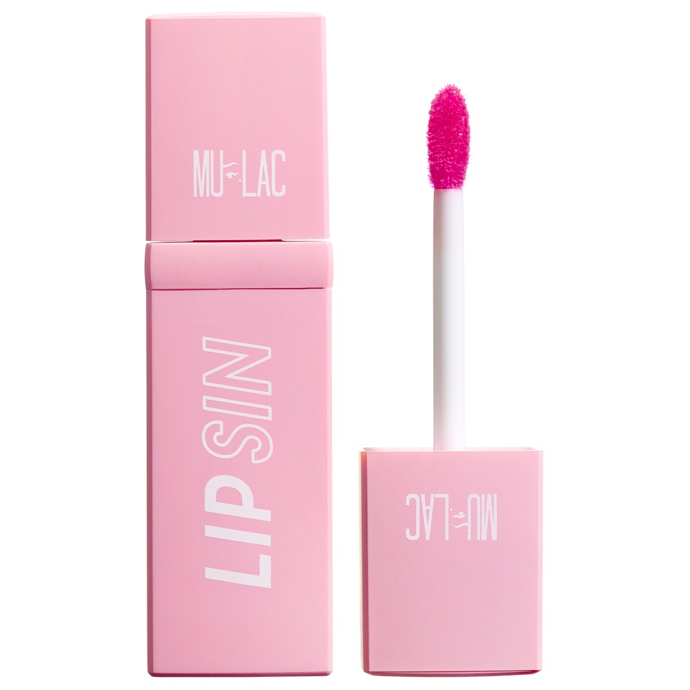 Mulac Cosmetics Lip Sin Tinta Labbra Lucida 03 Pink Señorita - 4 ml, Vegan e Cruelty Free