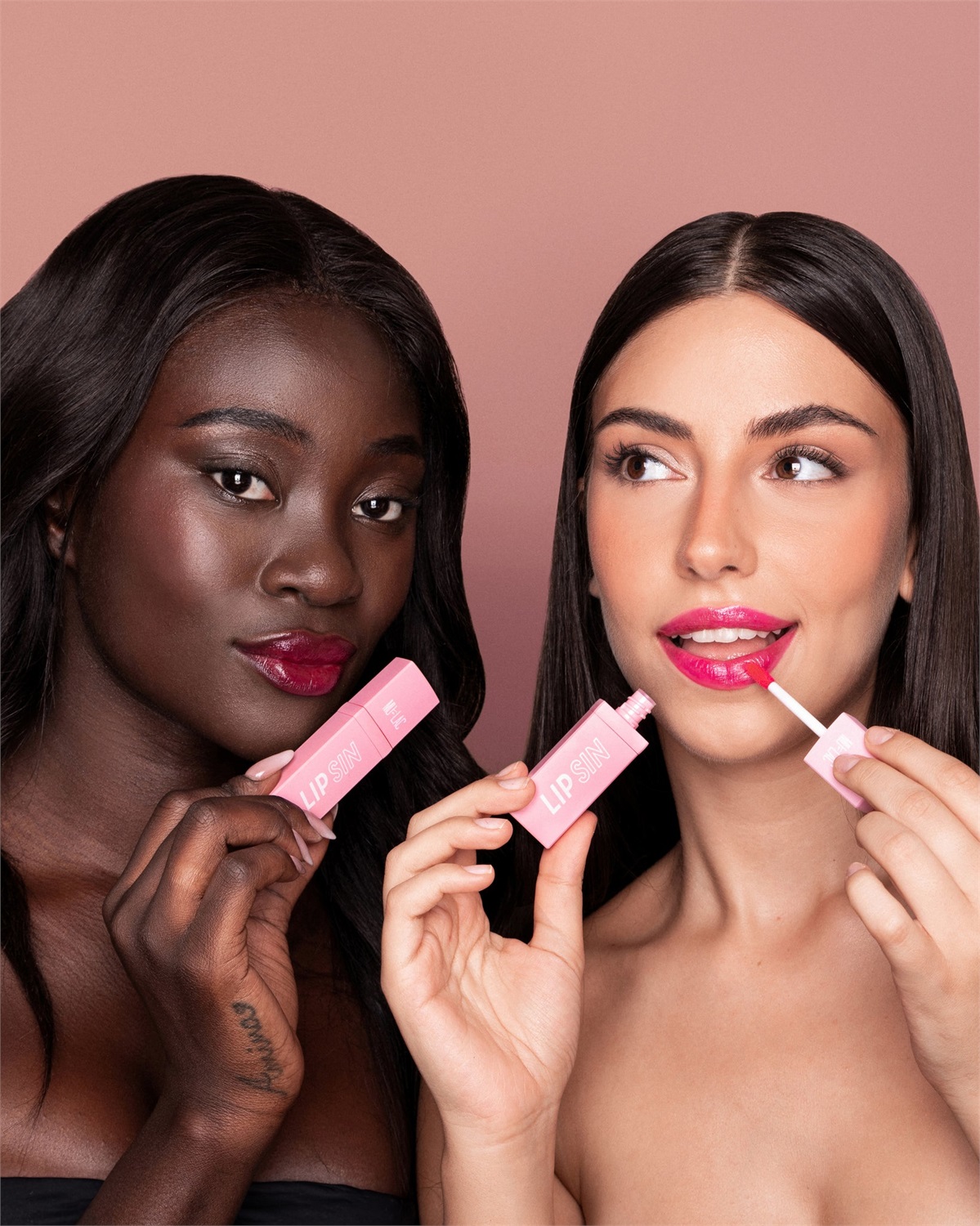 Mulac Cosmetics Lip Sin Tinta Labbra Lucida 03 Pink Señorita - 4 ml, Vegan e Cruelty Free