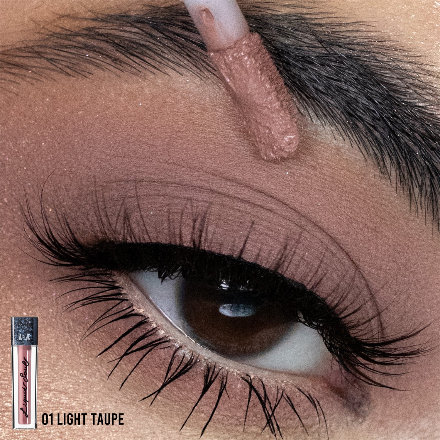 Mulac Liquid Soul Pigmento Liquido 01 Light Taupe - Opaco Multiuso per Occhi, Viso e Labbra, Vegan e Cruelty Free