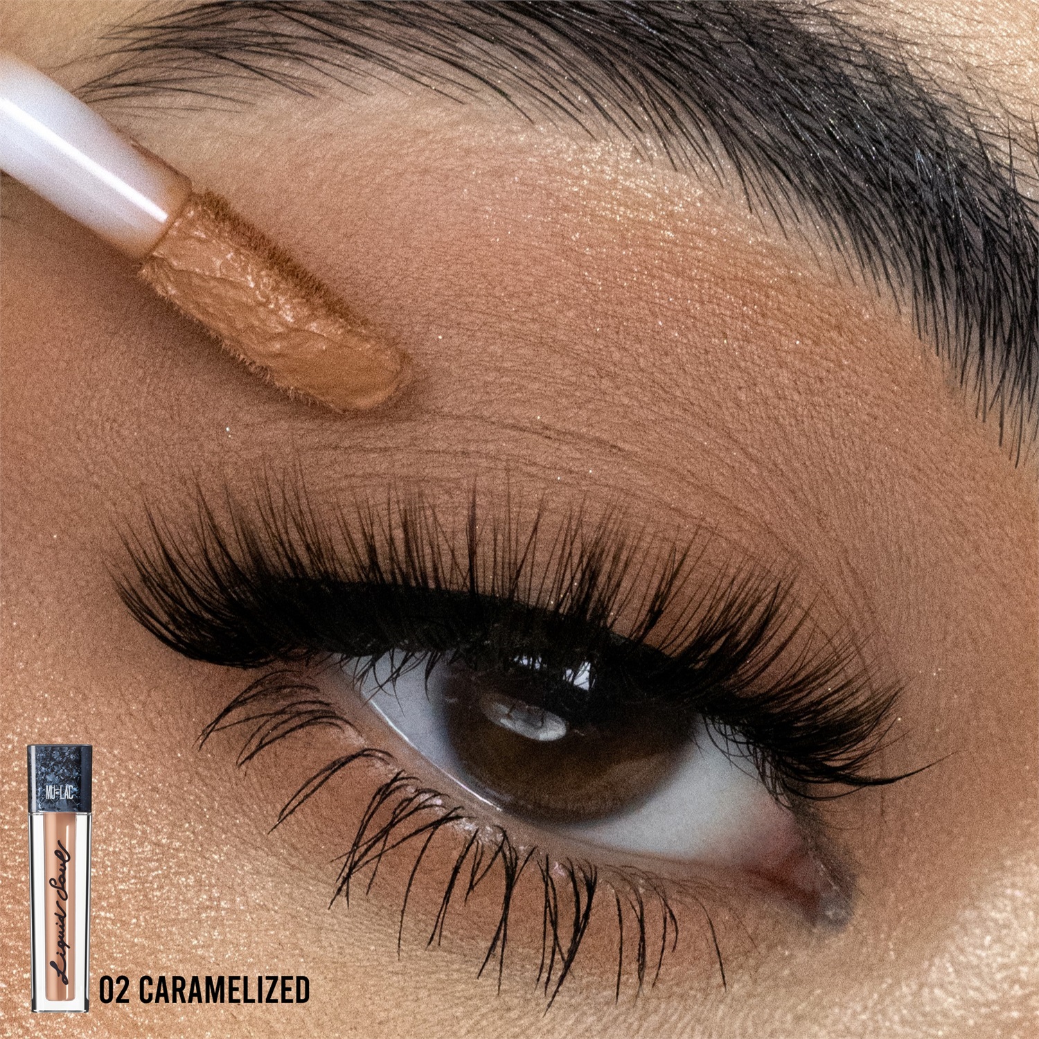 Mulac Liquid Soul Pigmento Liquido 02 Caramelized - Multiuso per Occhi, Viso e Labbra, Texture Opaca e Sfumabile, Vegan 4ml