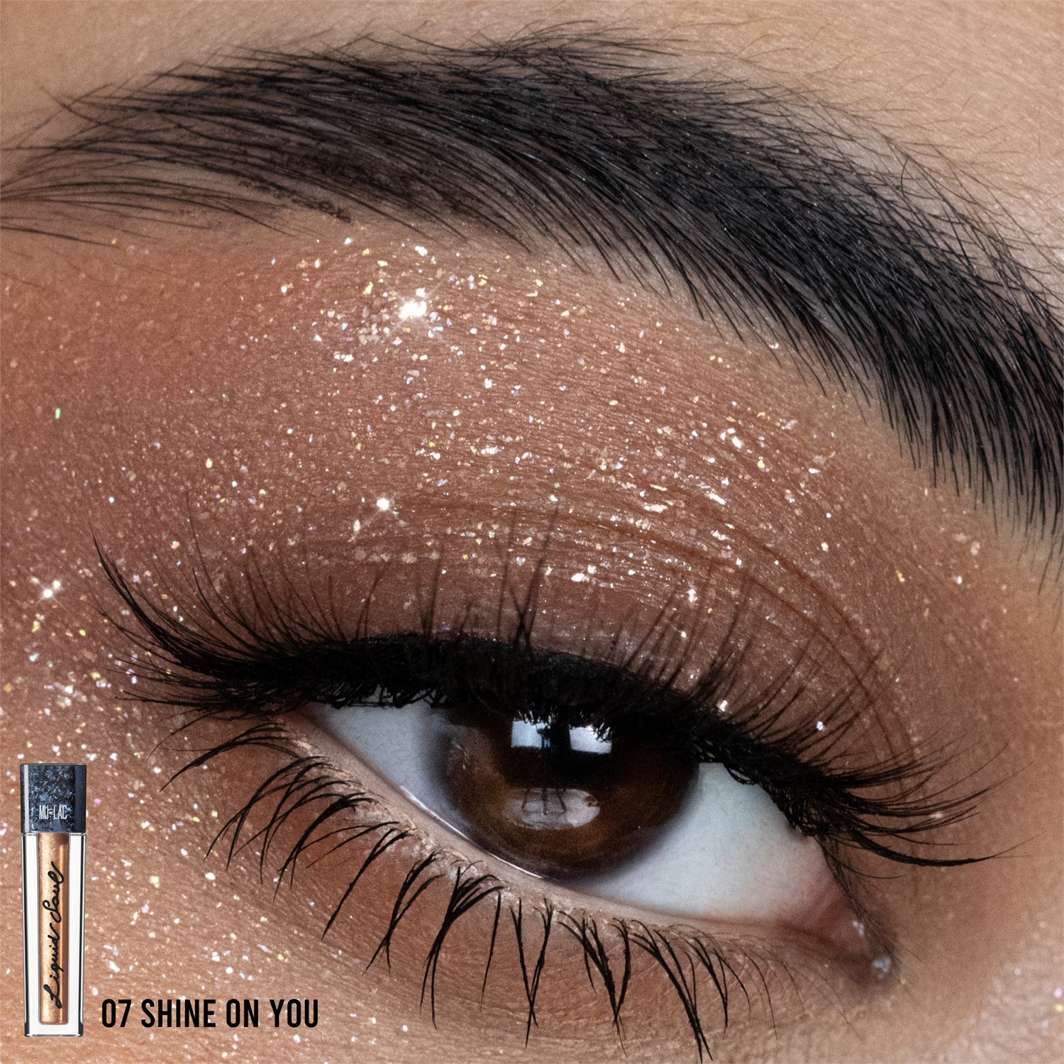 Mulac Liquid Soul Pigmento Liquido Multiuso 07 Shine On You - Glitter Multichrome per Occhi, Viso e Labbra, Vegan e Cruelty Free, 4 ml