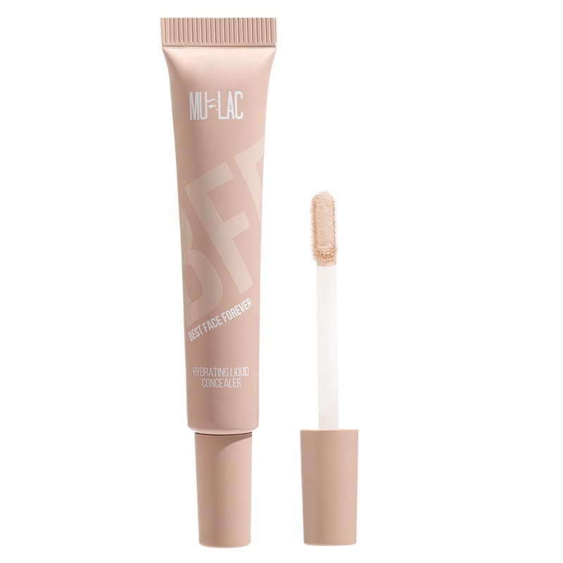 Mulac Cosmetics BFF Correttore Liquido Idratante Emma 1Y - 10 ml, Texture Leggera, Media Coprenza, Sottotono Giallo, Vegan