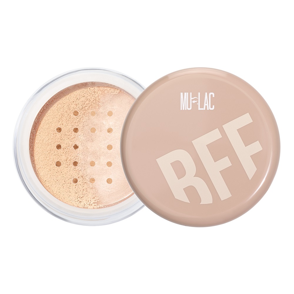 Mulac Cosmetics BFF H2O Cipria Peso Zero in Polvere Libera 10g - Finish Demi Matte, Texture Sottile e Rinfrescante, Adatta a Pelli Secche, Normali e Miste