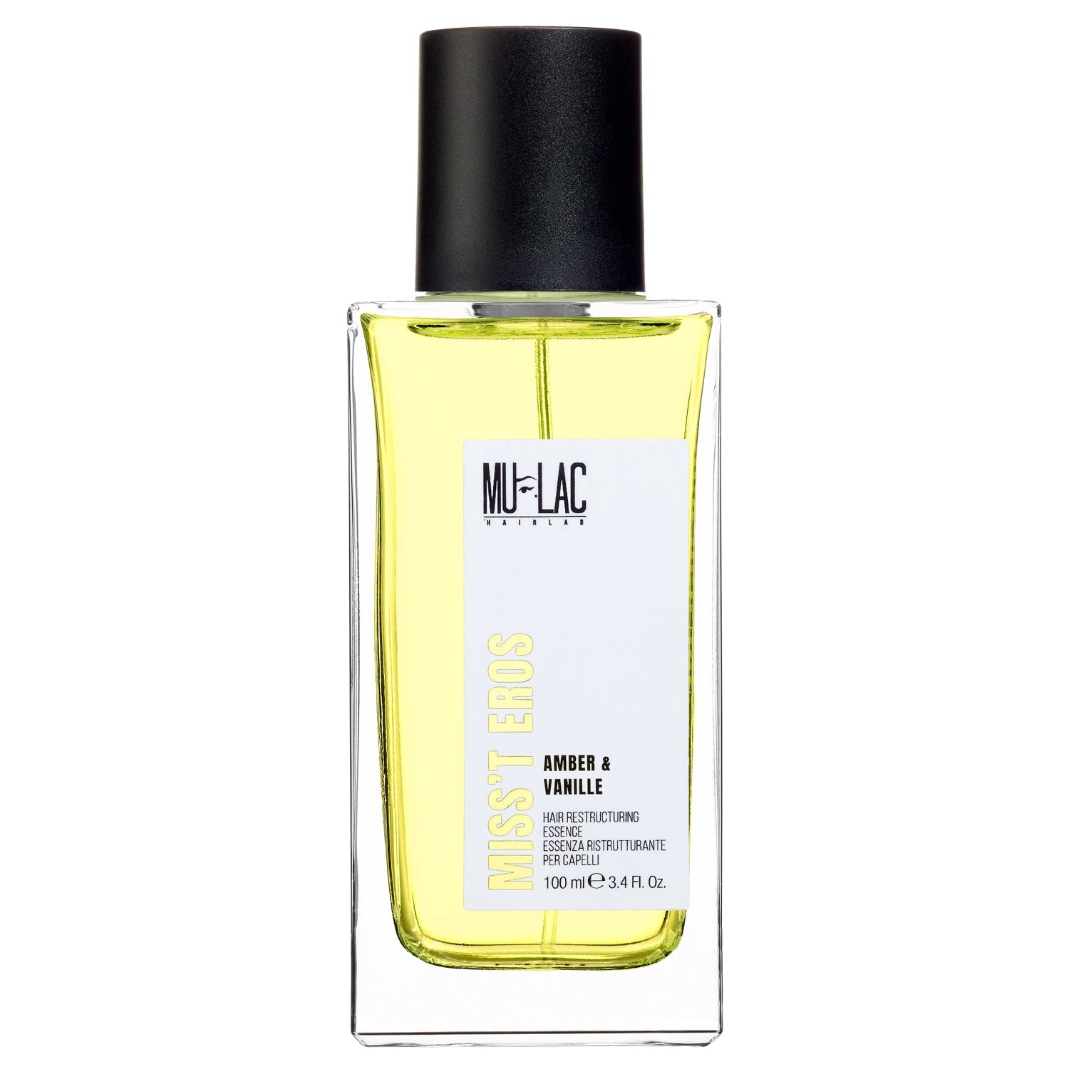 Mulac Miss't Eros - Essenza Ristrutturante per Capelli 100 ml - Fragranza Amber & Vanille con Estratto di Dattero e Micro-Cheratina Vegetale