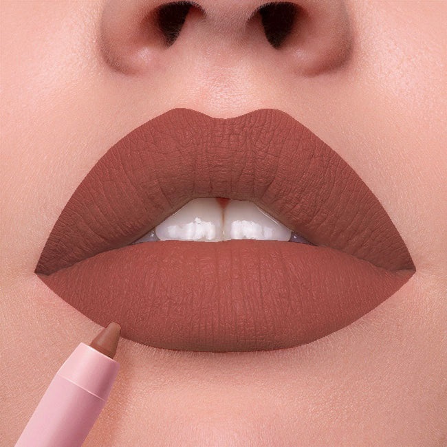 Mulac Lip Master Matita Labbra 17 Dulce de Leche - Nude Chiaro Caramello, 24h No-Transfer, Water Resistant, Vegan