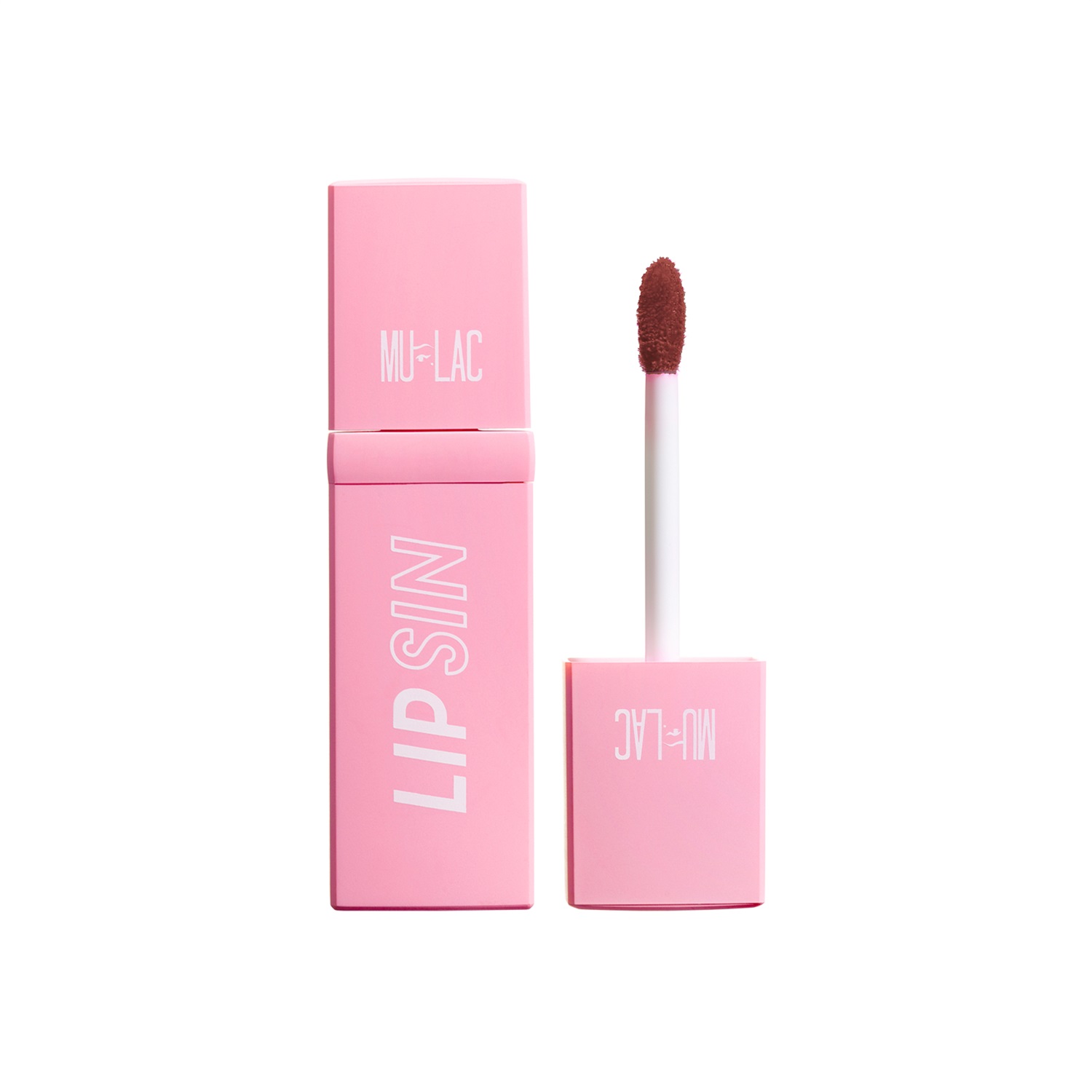 Mulac Cosmetics Lip Sin 06 Irish Coffee - Tinta Labbra Lucida 4 ml con Formula Innovativa Vegan e Alta Definizione