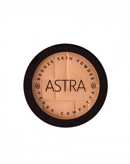 Astra Bronze Skin Powder 14 Nocciola - Terra Compatta Effetto Abbronzante 9g con Olio d'Oliva e Olio d'Argan
