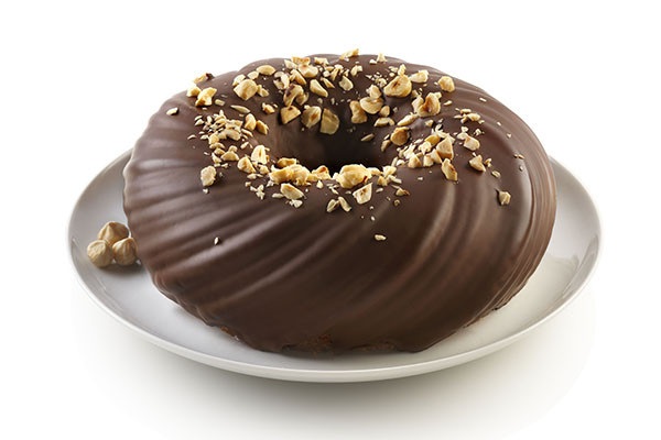 Silikomart Intreccio Stampo in Silicone Ø210 h 70 mm, 1.6 Litri, Grey - Design Raffinato per Dolci