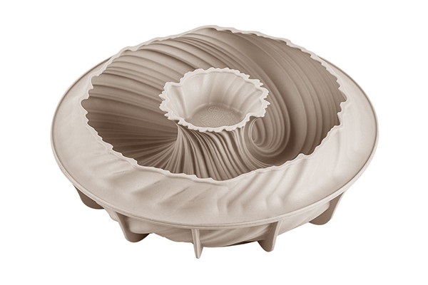 Silikomart Intreccio Stampo in Silicone Ø210 h 70 mm, 1.6 Litri, Grey - Design Raffinato per Dolci