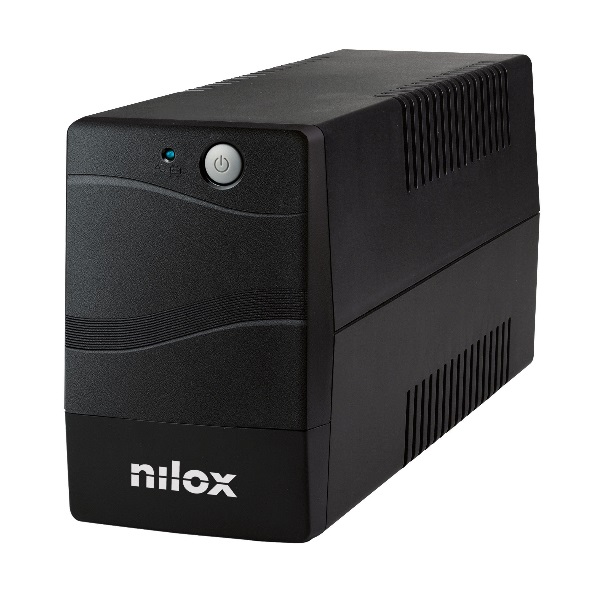 Nilox Premium Line Interactive 1200VA Gruppo di Continuità (UPS) 840W con Stabilizzazione Tensione, 2 Prese Protette e USB