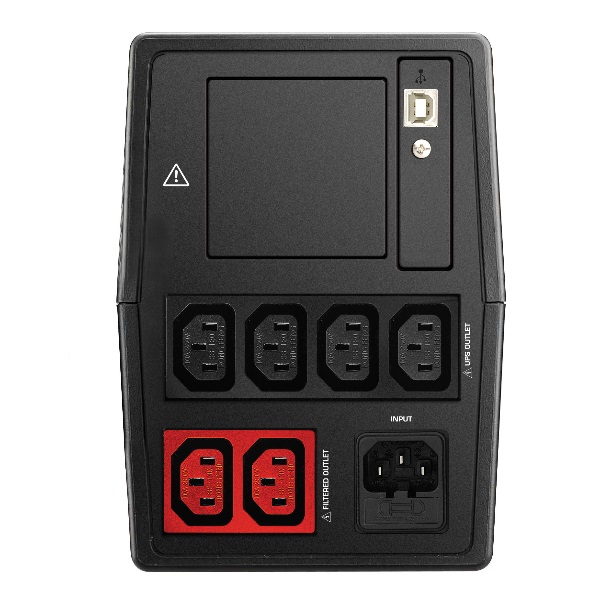 Nilox Gruppo di Continuità UPS PREMIUM LINE INTERACTIVE 2000VA 1400W Mini Tower con 6 Spine IEC C13