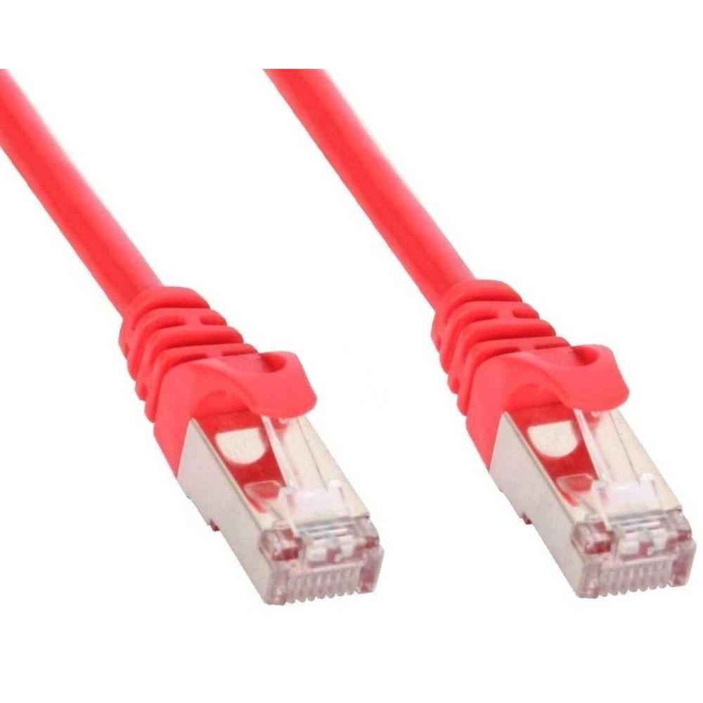 Techly Professional Cavo di Rete Patch Cat.6 Rosso SFTP LSZH 1m - Rame 100%, Doppia Schermatura, Contatti Dorati