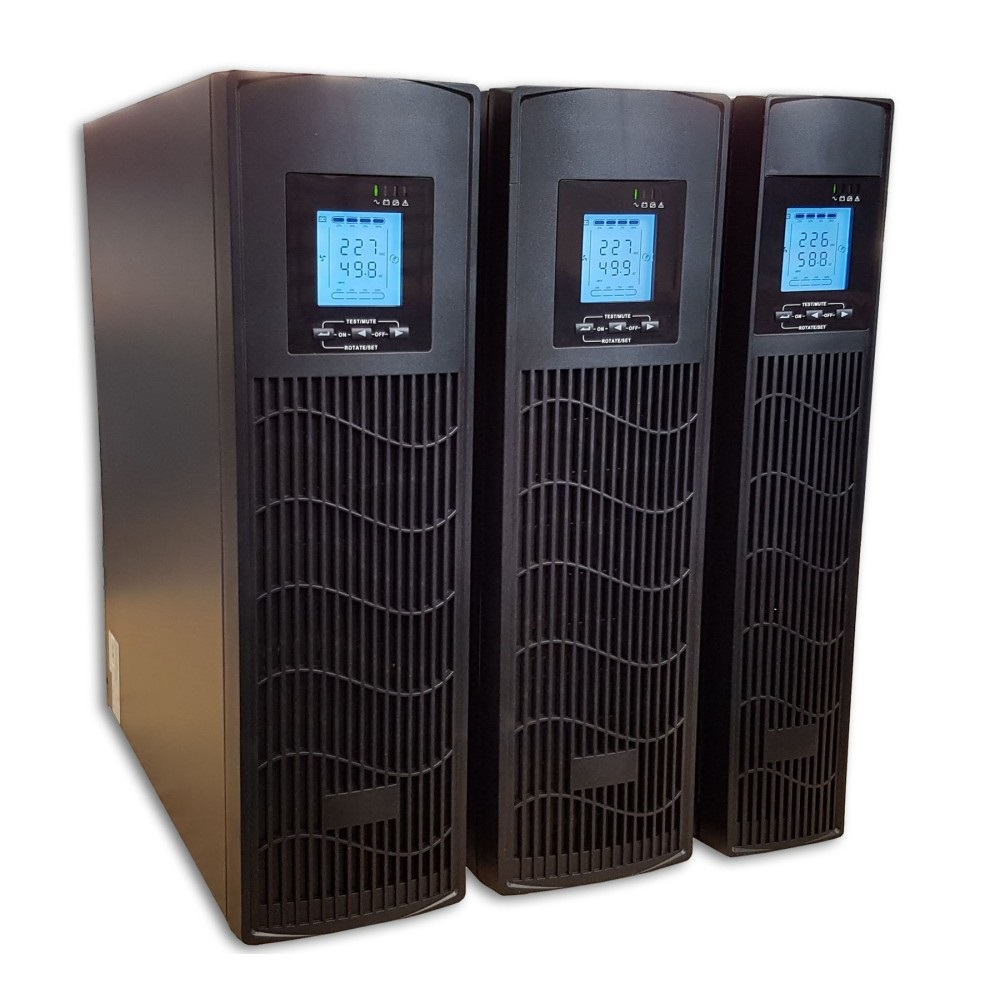 Techly Professional Gruppo di Continuità 1000VA 800W Line Interactive Onda Sinusoidale Tower/Rack con AVR e Display LCD