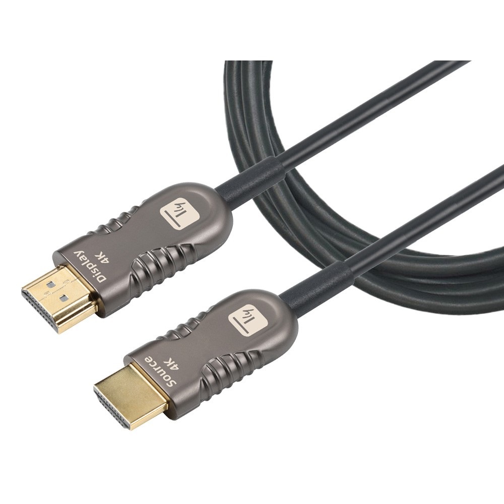 TECHLY ICOC HDMI-HY2-050 Cavo Ottico Attivo HDMI 2.0 50m 4K 18Gbps HDMI A/A M/M Nero