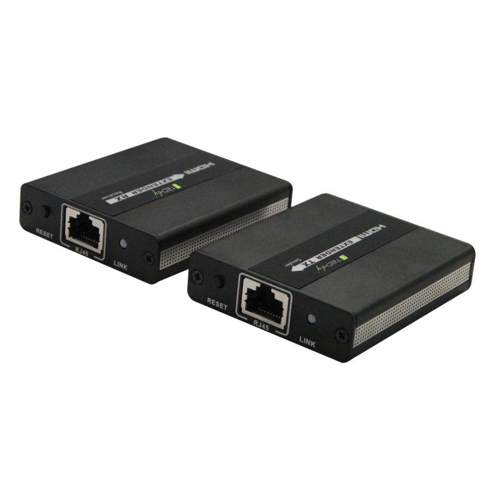 TECHLY Extender HDMI Real Time su Cavo Cat.5e/6 fino a 120 Metri - Modello 104301