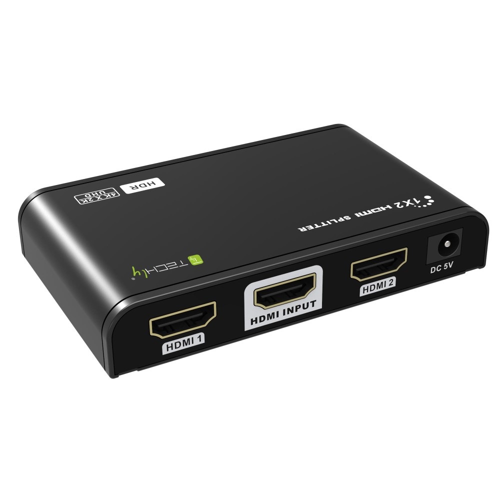 Techly IDATA HDMI2-4K2HDR Splitter HDMI 2.0 4Kx2K 60Hz con supporto HDR e 2 uscite