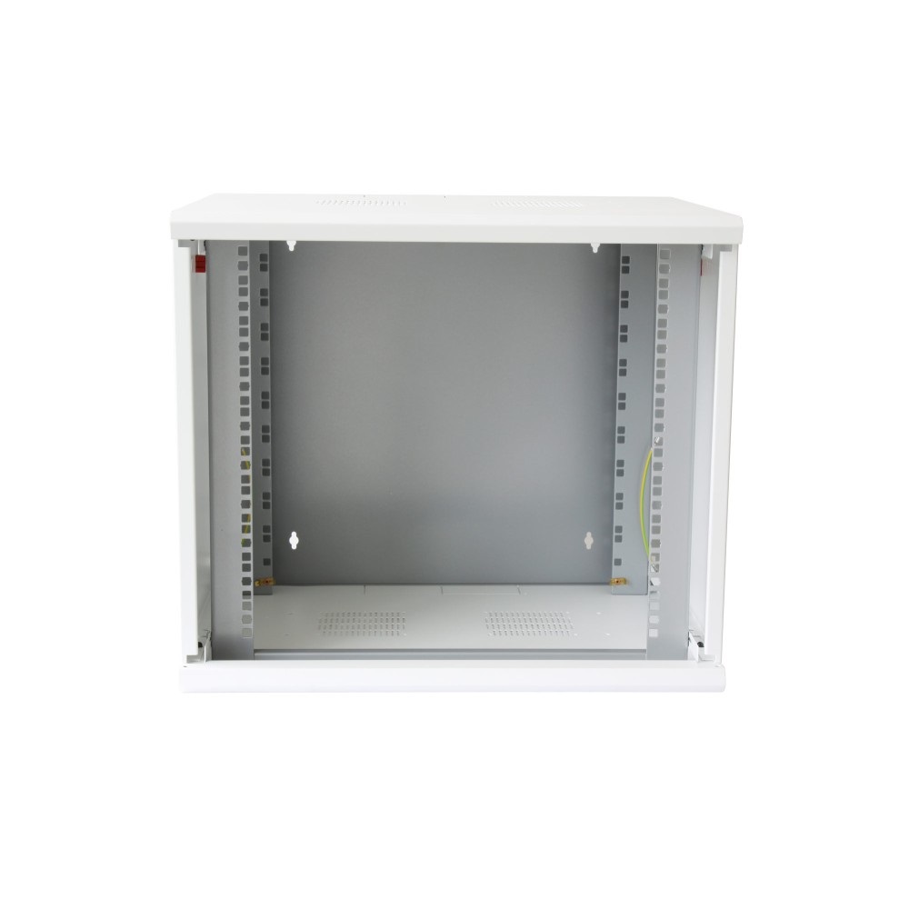 Techly I-CASE EW-2010WH5 Armadio Rack 19'' a muro 10U prof. 500mm Bianco con porta in vetro temprato