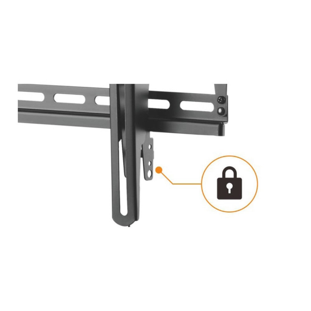 Techly Supporto Fisso Pieghevole per TV LED/LCD 32-70'' - Capacità fino a 70 kg