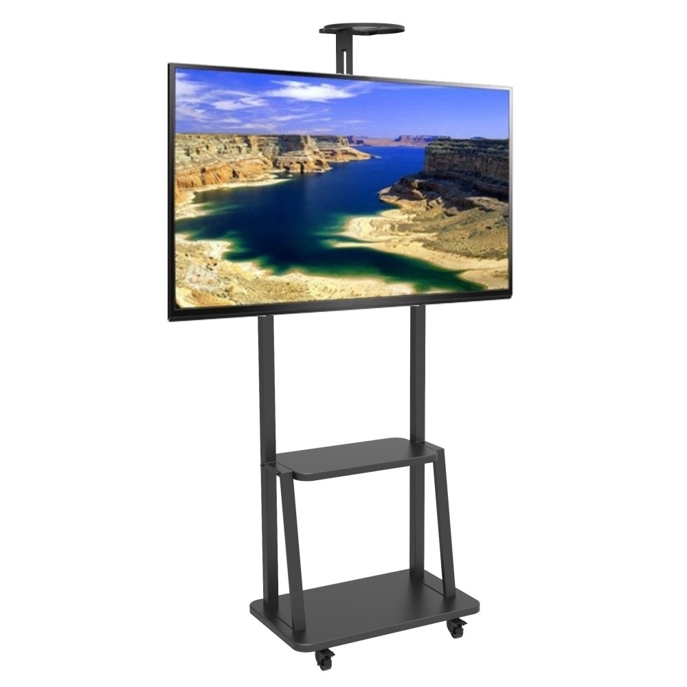 Techly Supporto a Pavimento con Mensola per TV LCD/LED/Plasma 32-70'' ICA-TR33, Max 60 kg, VESA 600x400 mm