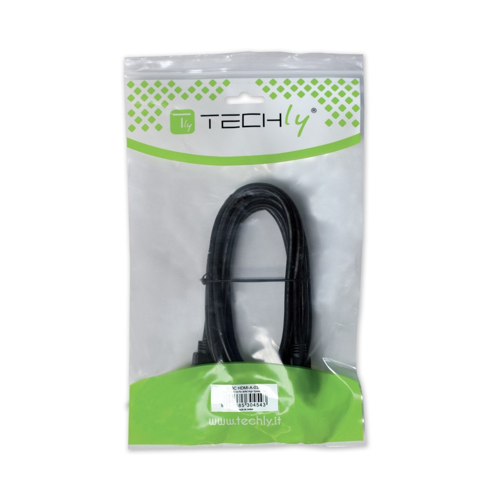Techly Cavo Prolunga HDMI™ High Speed con Ethernet 4K 30Hz M/F 5,0 m Nero