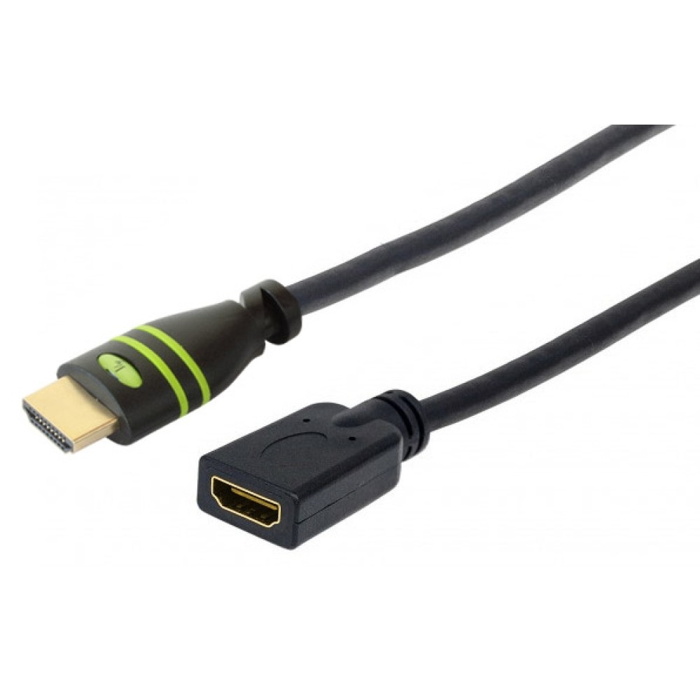 Techly Cavo Prolunga HDMI™ High Speed con Ethernet 4K 30Hz M/F 5,0 m Nero