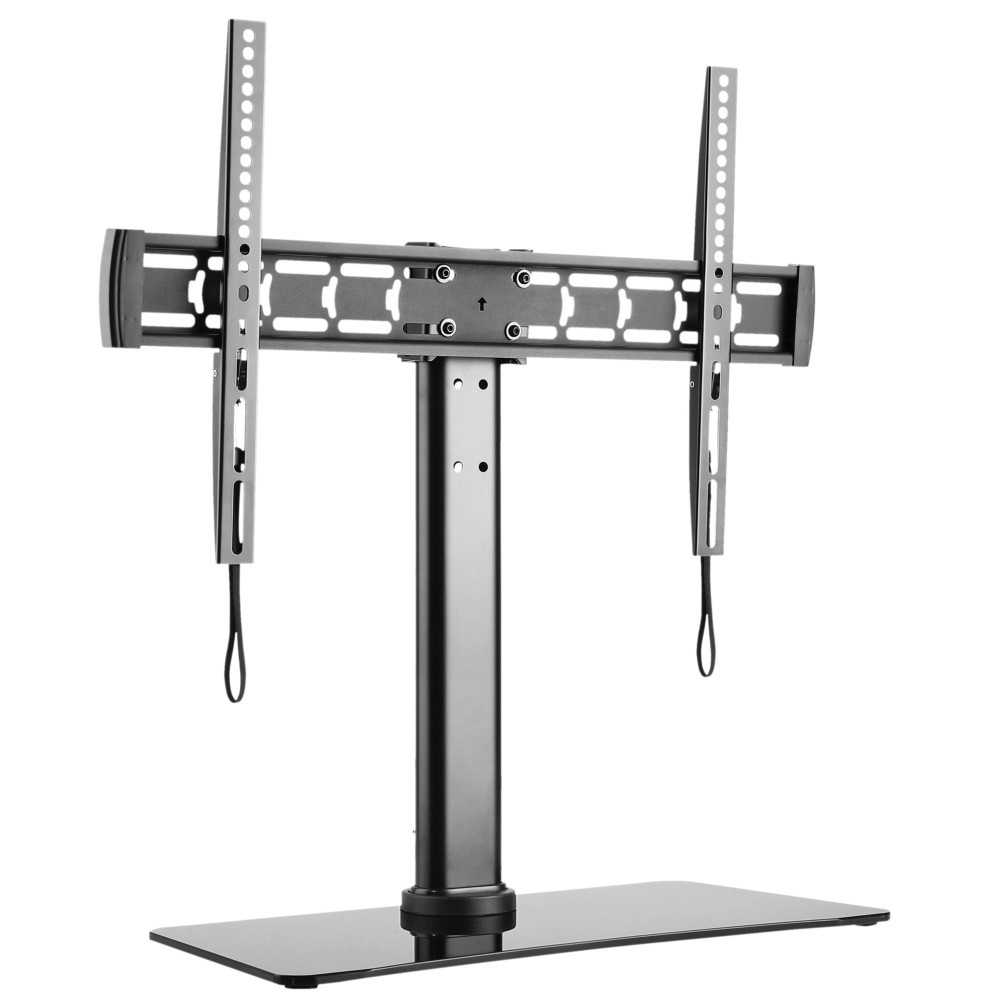 Techly Supporto Slim Universale da Tavolo per TV LED LCD 32-55'' ICA-LCD S311L - Regolazione Altezza, Inclinabile e Rotabile