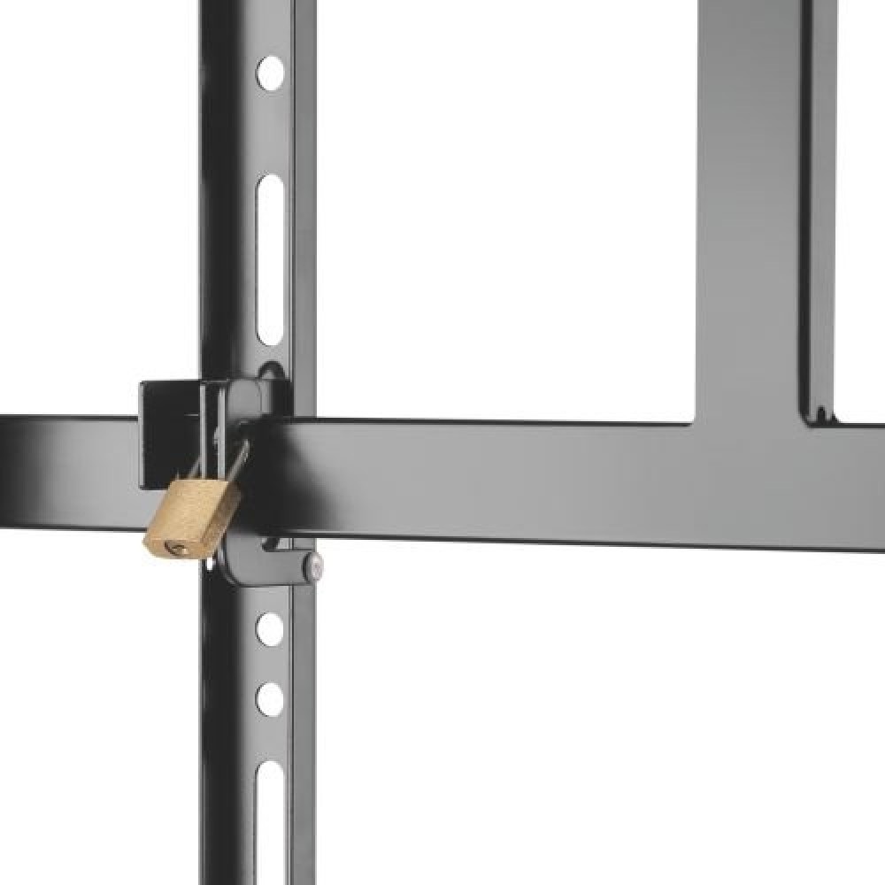 Techly Supporto a Pavimento per TV da 37'' a 80'' - Massimo Peso 80 kg, Compatibilità VESA fino a 600x400, Gestione Cavi e Base con Ruote