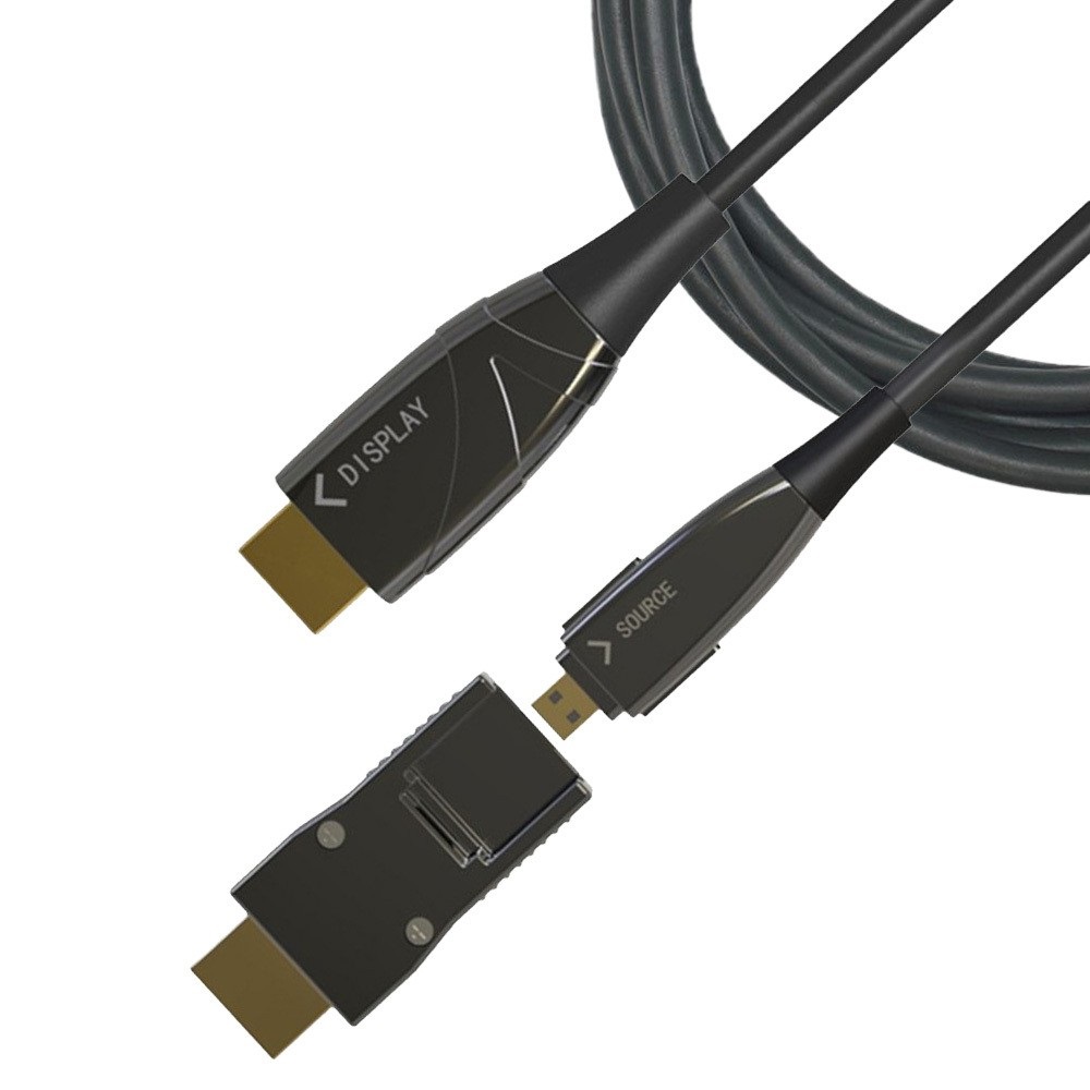 TECHLY Cavo HDMI™ A/A Micro HDMI™ Active Optical Cable in Fibra Ottica 4K 50m
