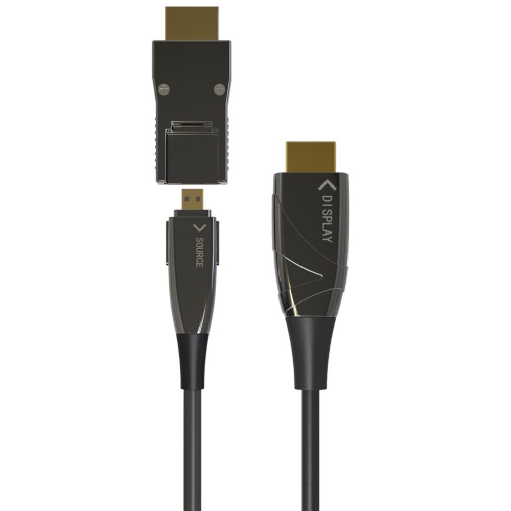 TECHLY Cavo HDMI™ A/A Micro HDMI™ Active Optical Cable in Fibra Ottica 4K 50m