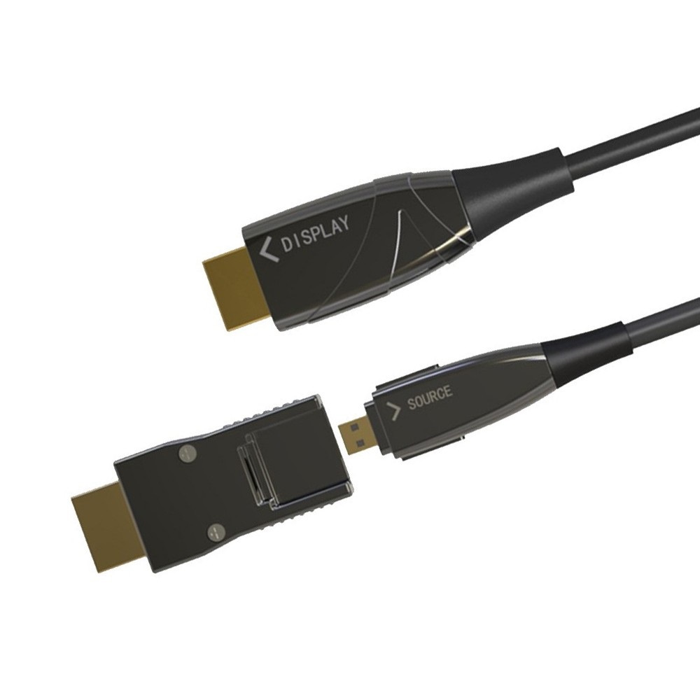 TECHLY Cavo HDMI™ A/A Micro HDMI™ Active Optical Cable in Fibra Ottica 4K 50m