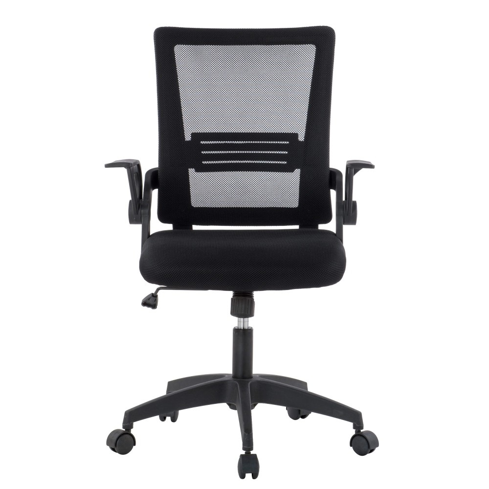TECHLY Sedia da Ufficio Imbottita con Schienale in Rete - Modello ICA-CT MC003BK