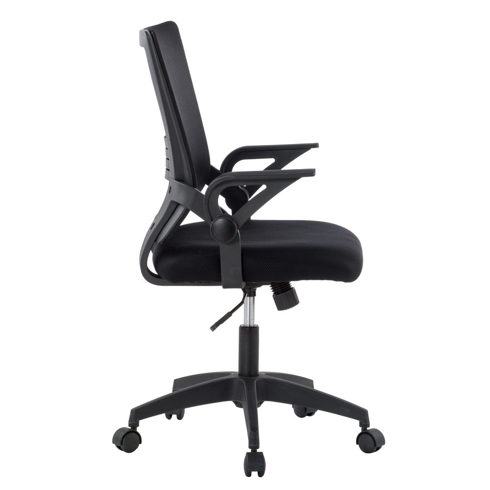 TECHLY Sedia da Ufficio Imbottita con Schienale in Rete - Modello ICA-CT MC003BK