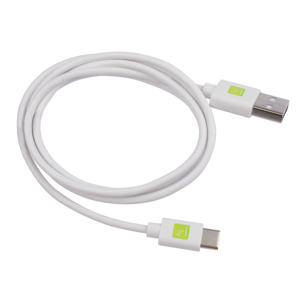 Techly Professional Cavo USB A Maschio 2.0 / USB-C Maschio 1m Bianco - Ricarica e Sincronizzazione