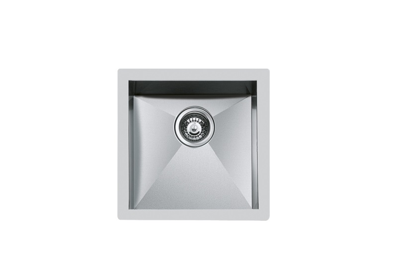 Foster Quadra 1214 850 Lavello Sottopiano 1 Vasca 450x450 mm in Acciaio Inox Spazzolato