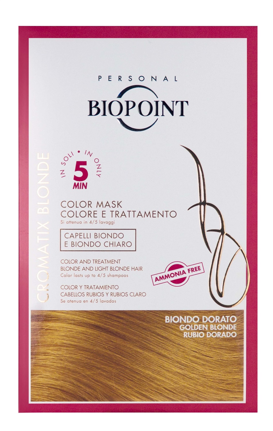 Biopoint Cromatix Color Mask Biondo Dorato 30ml - Trattamento Colorante Istantaneo Senza Ammoniaca