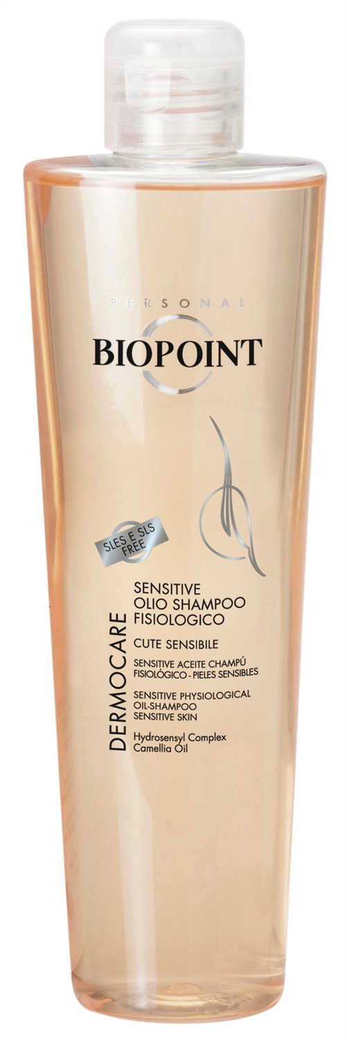 Biopoint Dermocare Sensitive Olio Shampoo 200ml - Deterge Delicatamente, Allevia Irritazioni e Pruriti, Protegge il Cuoio Capelluto Sensibile