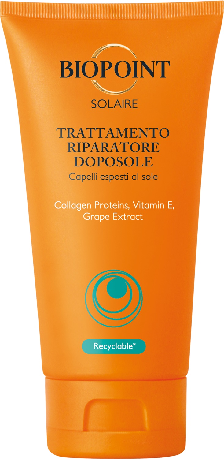 Biopoint Solaire Trattamento Riparatore Doposole 150 ml - Idratante e Ristrutturante con Proteine Collageniche e Vitamina E